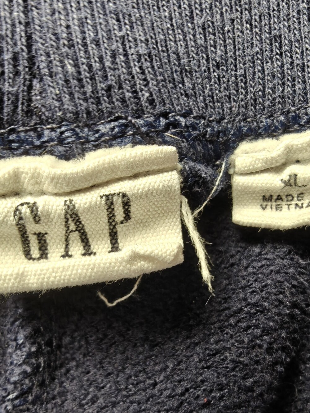 Gap Logo Print Navy Blue Wide Leg Lounge Sweatpants Size XL - Picture 5 of 5